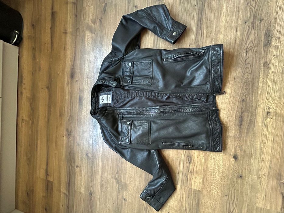 Мъжко кожено яке Zara овча кожа