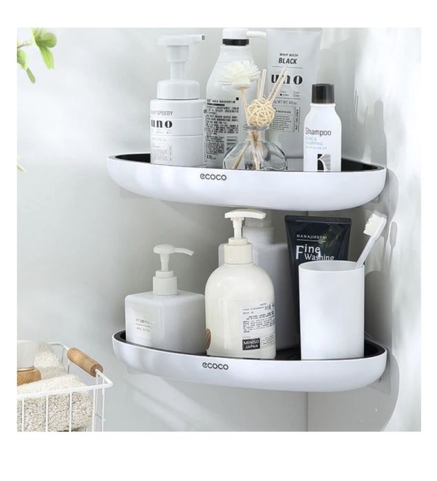 Угловая полка в ванную