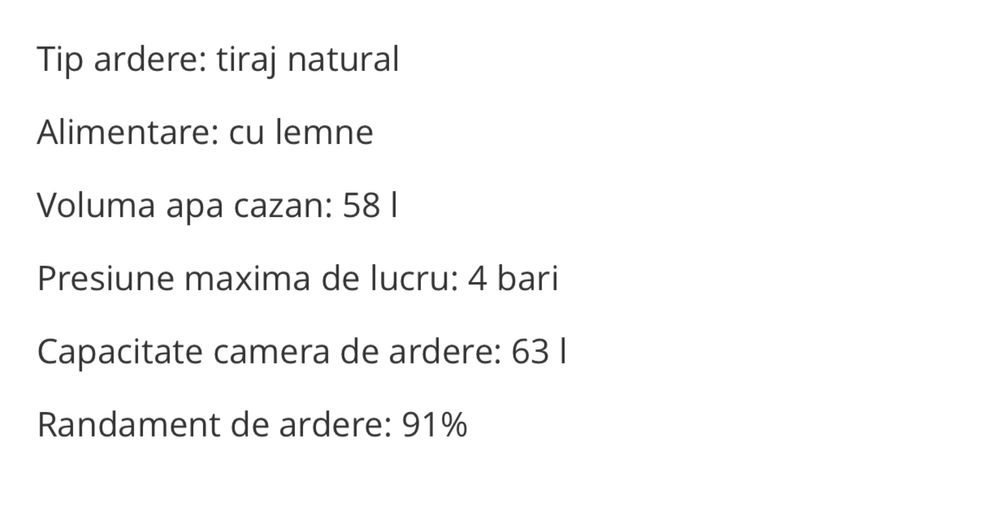 Centrala termica pe lemne VIADRUS 35 kw