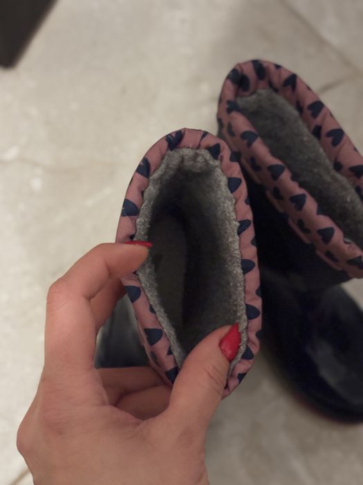 Cizme de ploaie Lupilu, cu luminite, captusite cu molton marimea 24/25