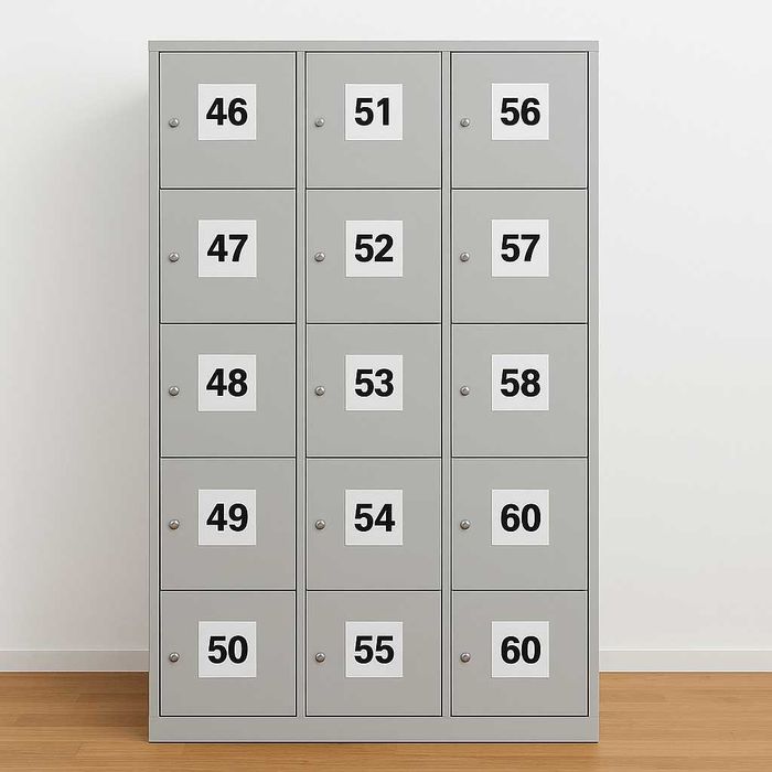 Dulap Vestiar metalic cu 15 compartimente