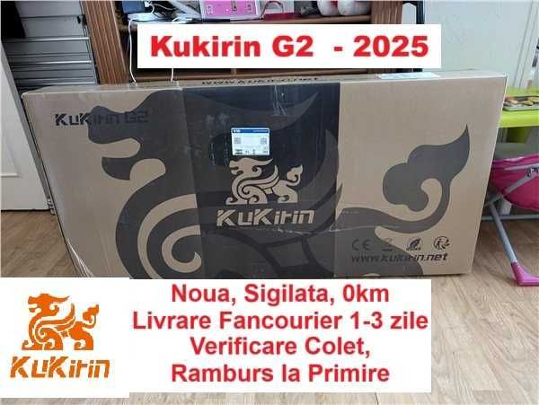SIGILATA ‼️Kukirin G2‼️ 2025 NOUA‼️55KM/h‼️ Motor 800W‼️