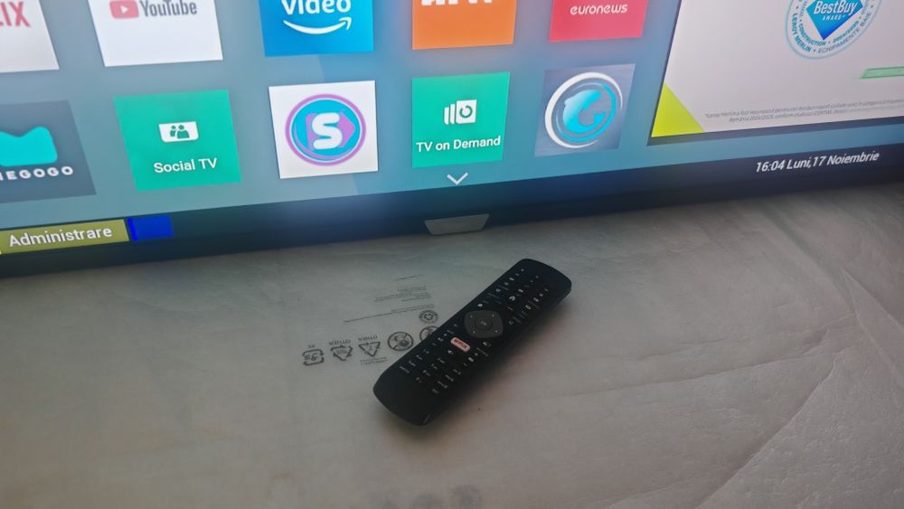 SmartTV LED PHILIPS 4K 50inch cu Netflix, YouTube Wifi