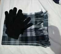 Мъжки шал и ръкавици