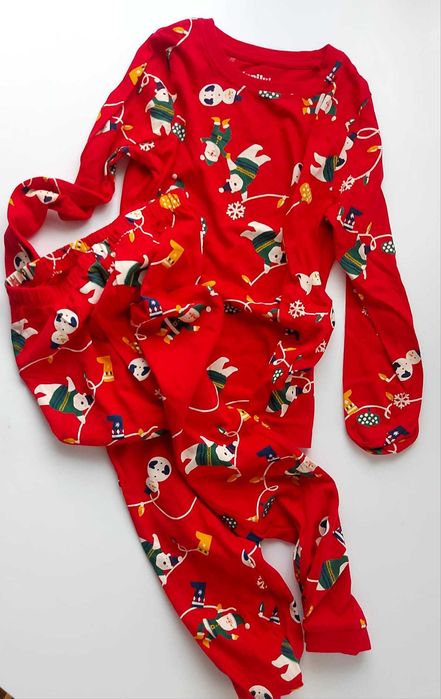Set pijama si colanti de Craciun pentru copii