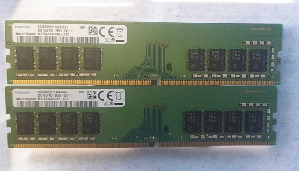 Memorie PC 16GB DDR4 2666 Samsung, 2 x 8GB DDR4 2666, Garantie