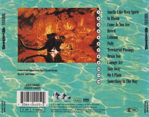CD Nirvana - Nevermind 1991