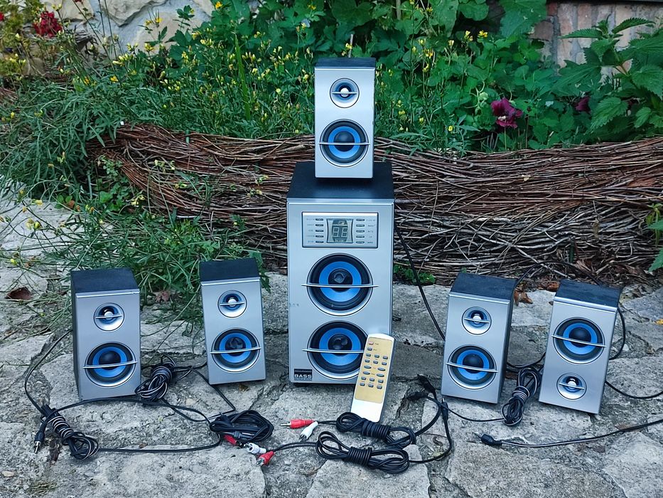 Boxe 5.1 Bass Computer Casă+ telecomandă