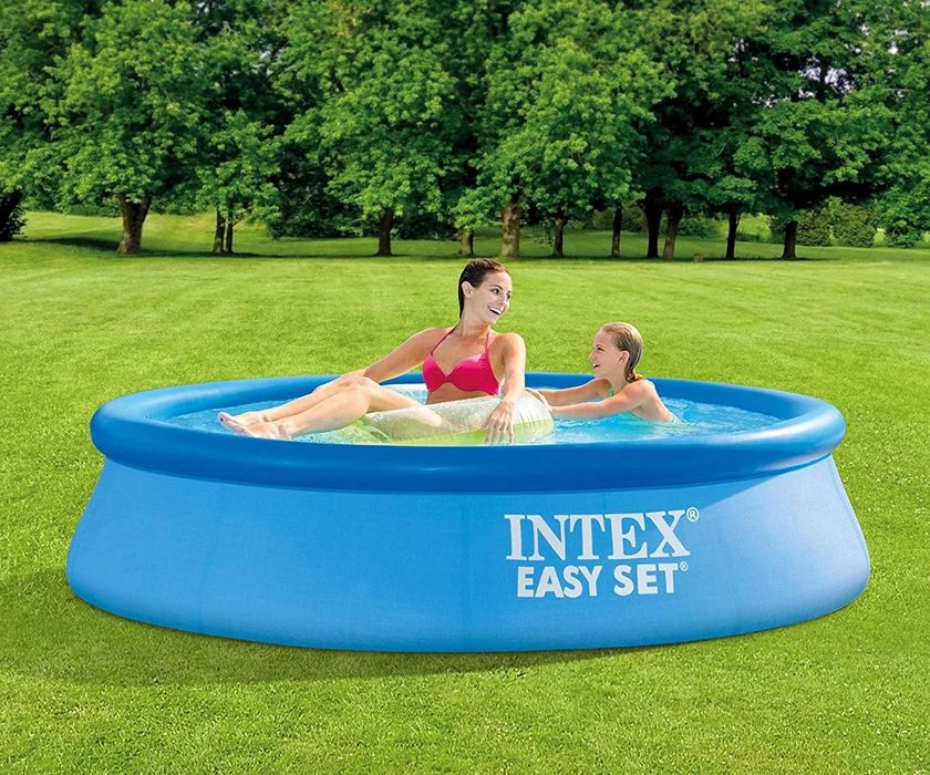 Надуваем басейн INTEX Easy Set, 244 х 61см