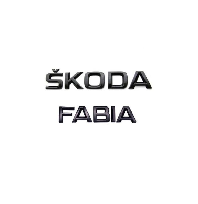Set embleme SKODA FABIA  emblema stema sigla sticker inscriptii litere