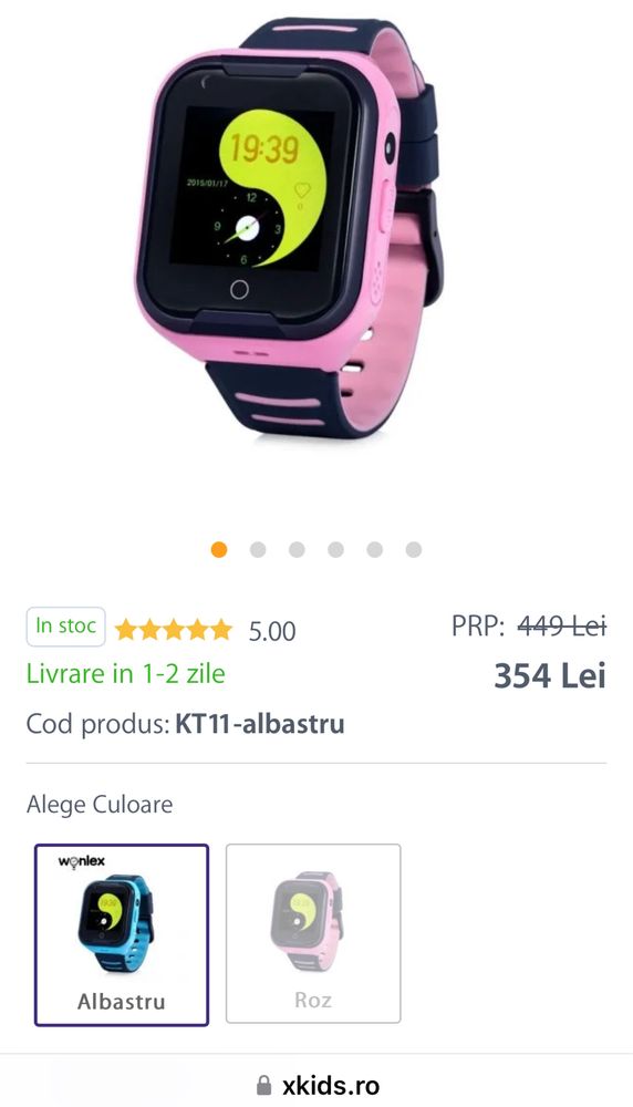 Ceas smartwatch dama Android sau IOS