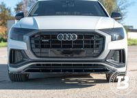 Prelungire bara fata Audi Q8 S-Line Maxton Design Lipp negru lucios