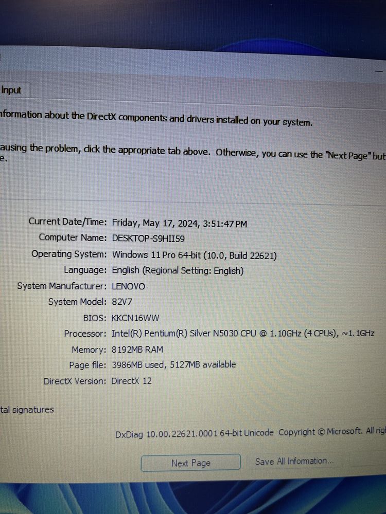 MDM vinde: Laptop Lenovo Ideapad 1 15IGL7, Inte Pentium.