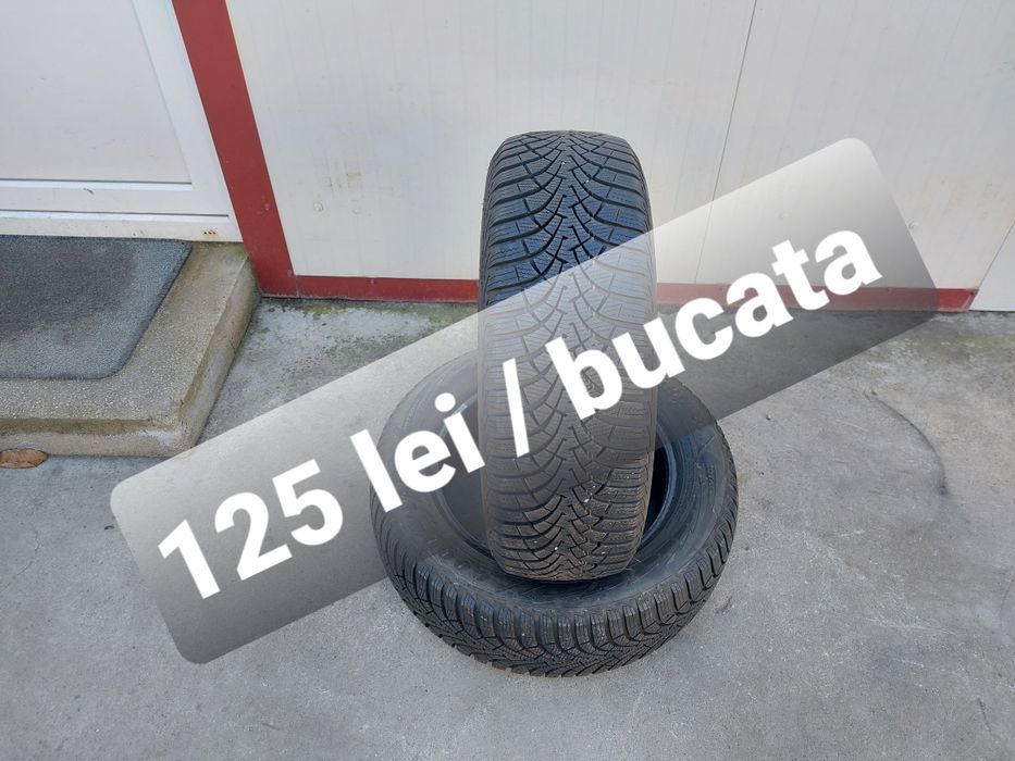 125 lei bucata! Doua anvelope M+S/IARNA 205 60 16 Goodyear ! 7 mm
