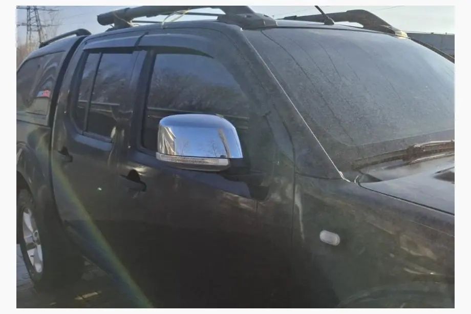 Deflector capota paravanturi oglinzi crom Navara d40