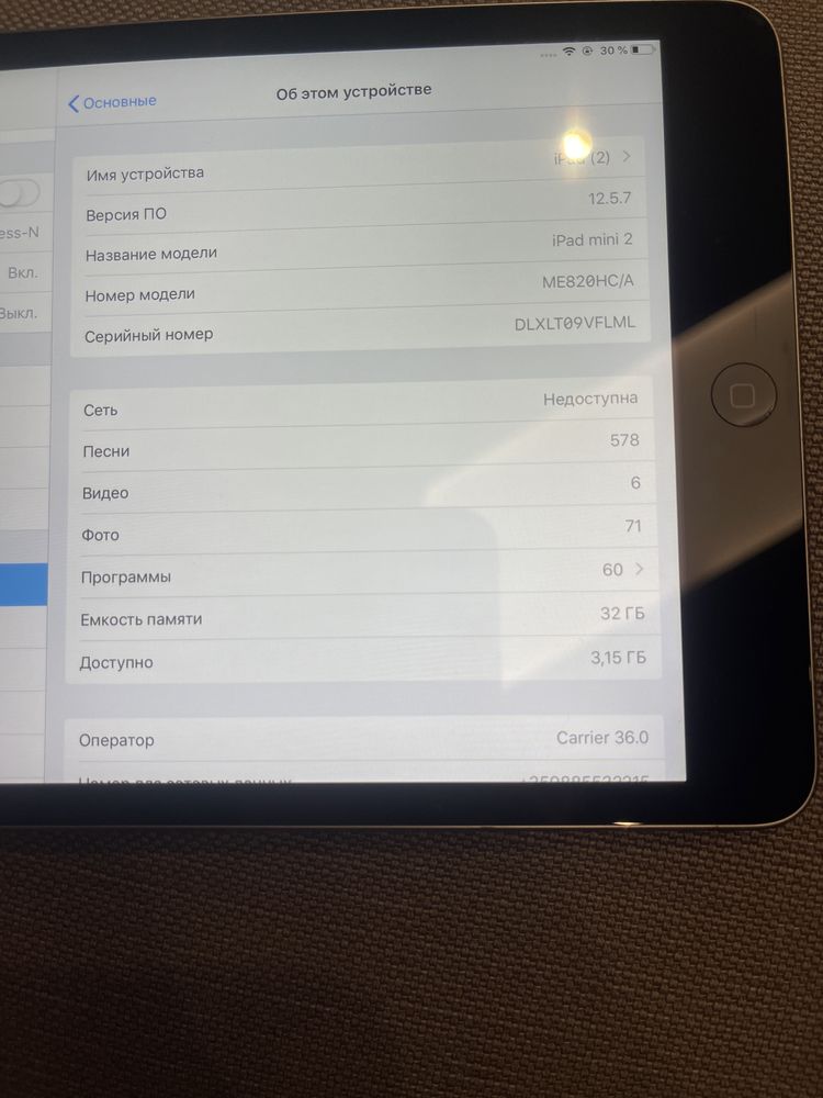 iPad Air 2 Wi Fi Cellular 32GB Grei
