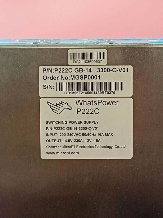 Блок Питания Whatsminer Асик Биткоин