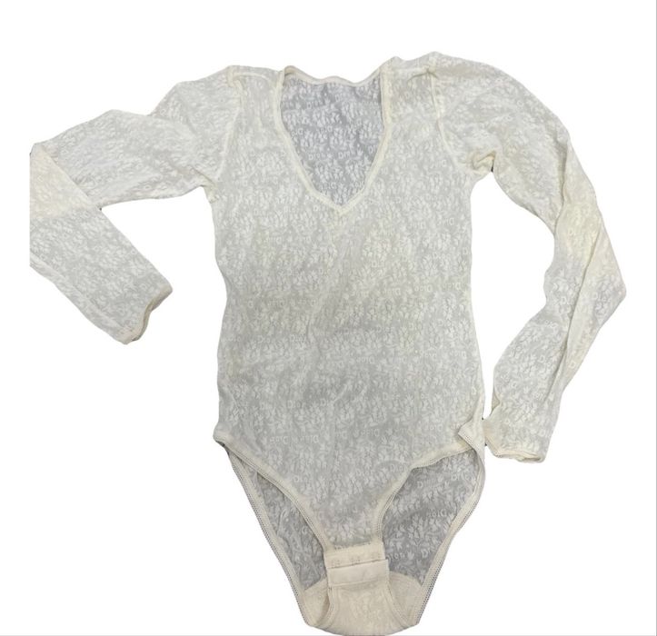 Body danela Christian Dior alb/negru/galben