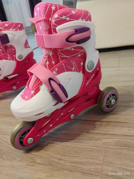 Set complet de role roz ferite mărimeajustabila  26  - 29 NOU