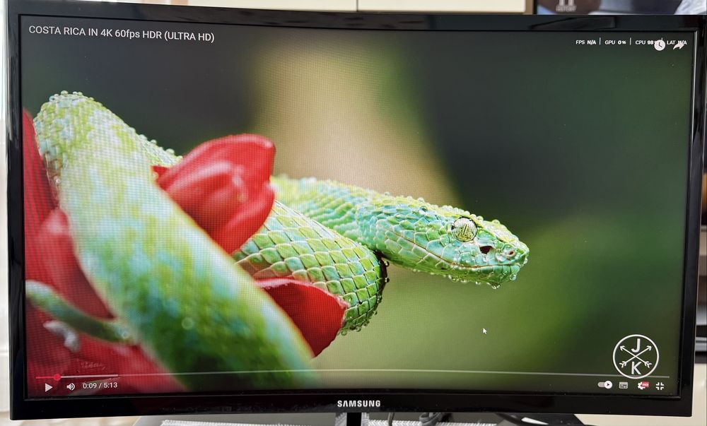24” Геймърски монитор Samsung Odyssey G52F, 144Hz, извит/curved