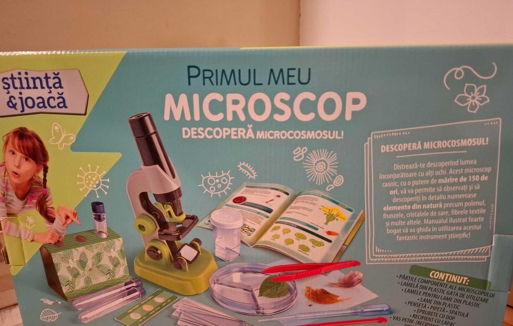 Primul meu microscop. Microscop pentru copii, joc educational