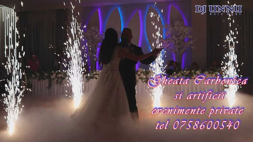 GHEATA carbonica, fum ambiental, artificii recii interior, tip vulcan