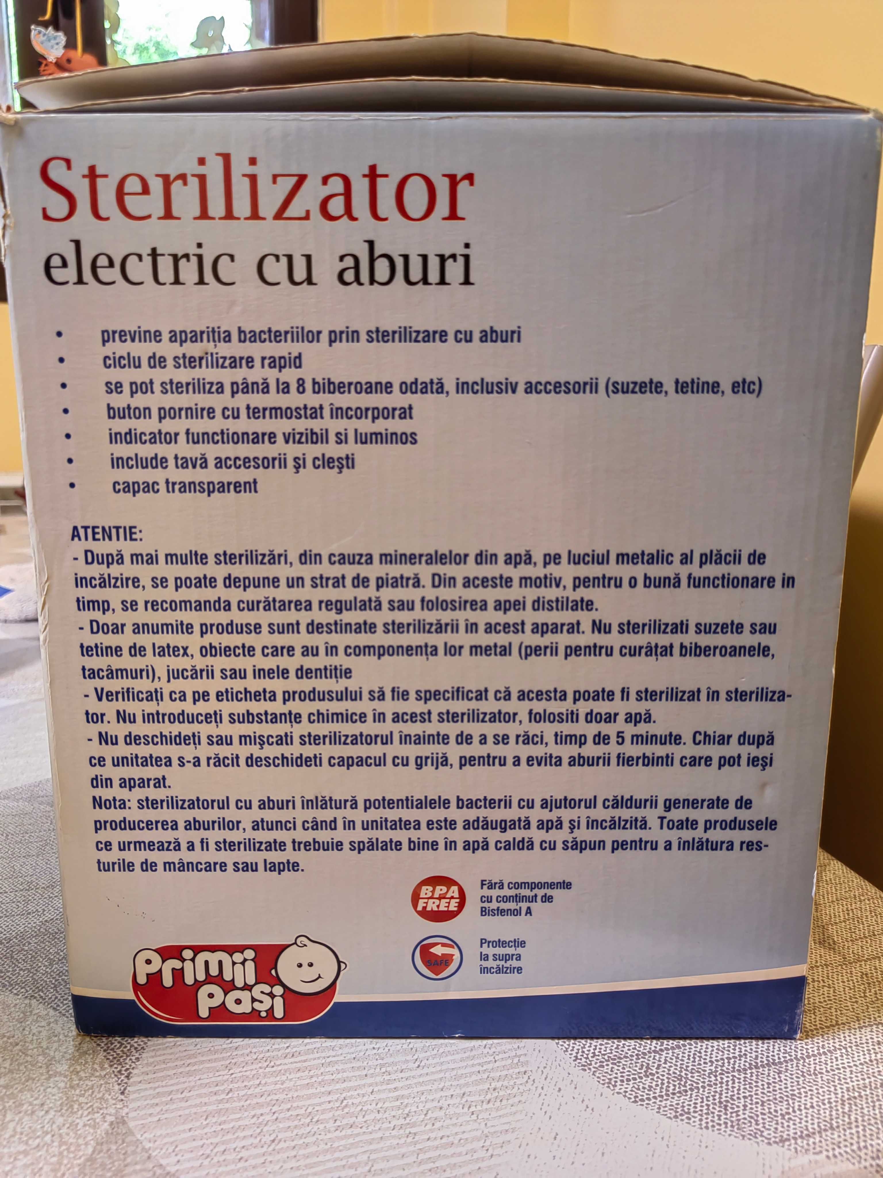 Vand sterilizator electric cu aburi - Primii Pasi