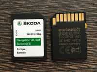 SKODA Amundsen Mib2 SD Card EUROPE Gen2 2024гд Discover сд карта шкода