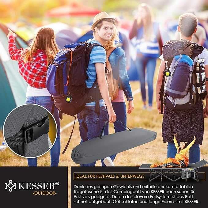 KESSER® Сгъваемо къмпинг легло 210см