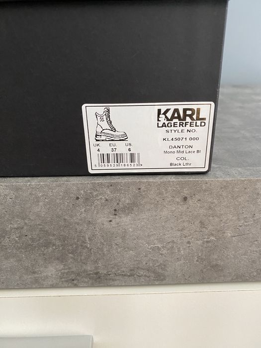 Боти Kal Lagerfeld от естествена кожа