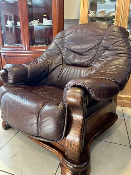 Холна гарнитура Естествена кожа - Холандия