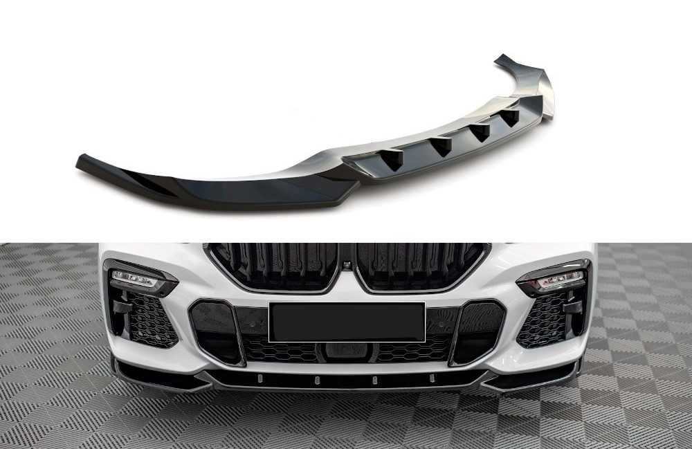 Преден лип спойлер за бмв х6 г06 / bmw x6 g06 lip spoiler