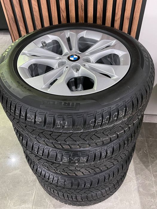 Jante BMW X1 , X2, originale, noi, anvelope iarnă noi Pirelli