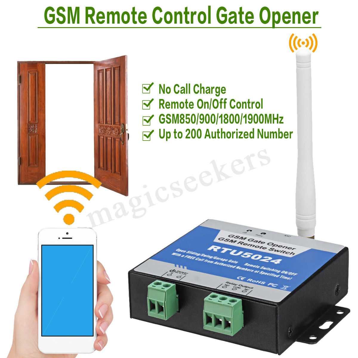 GSM управление на гаражни врати, камини,ролетки и с гласови команди