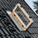 Fereastra mansarda acces acoperis VELUX GXL 3070  +rama etansare NOI