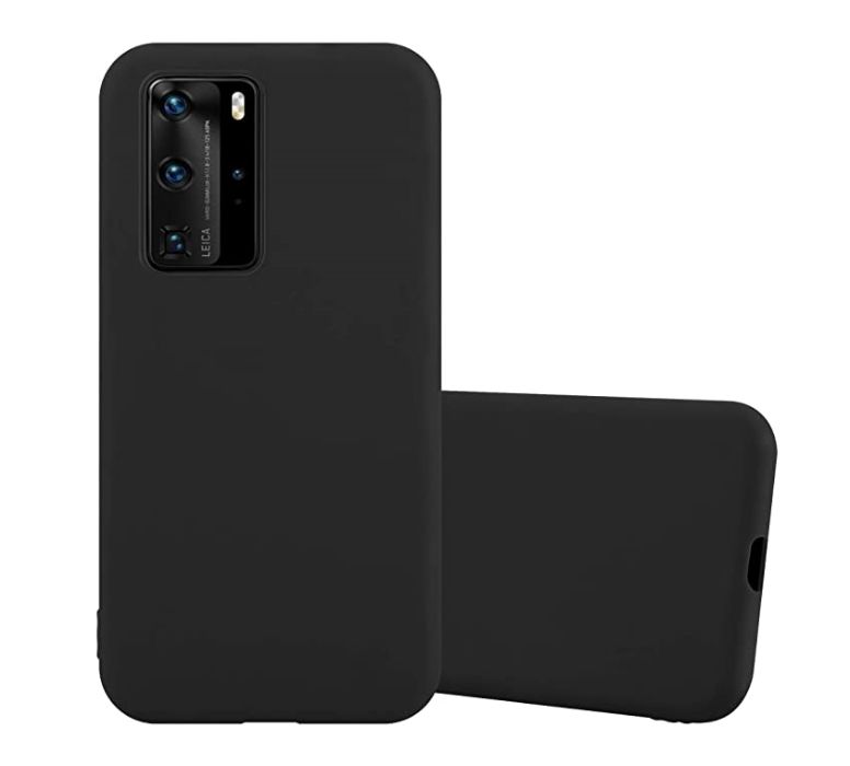 Черен силиконов калъф за Huawei P40/Lite/E/Pro/P30/P20/Mate 20/Honor