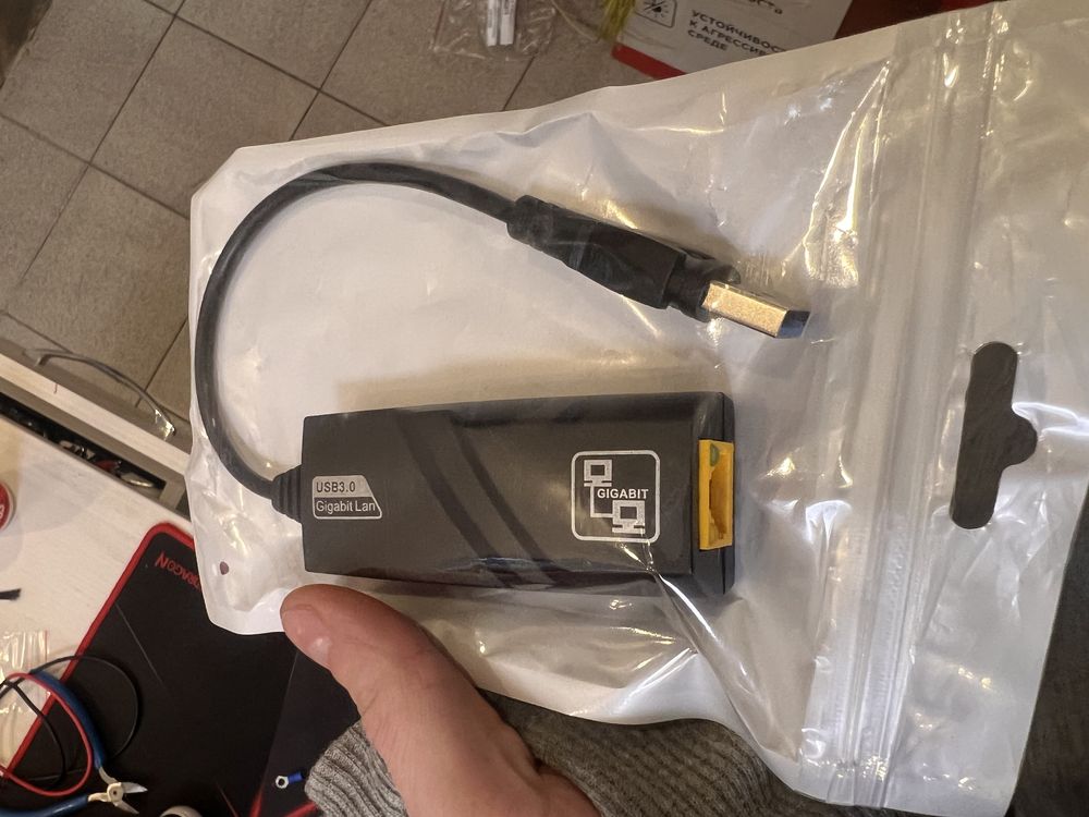 Внешняя  Сетевая карта Usb 2.0 Lan Rj45 Переходник type C Lan  RJ45