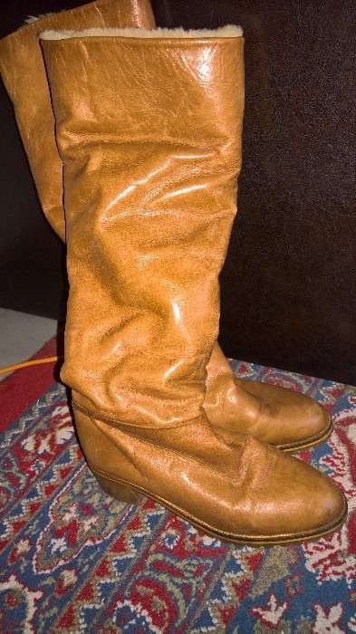 cizme piele imblanite