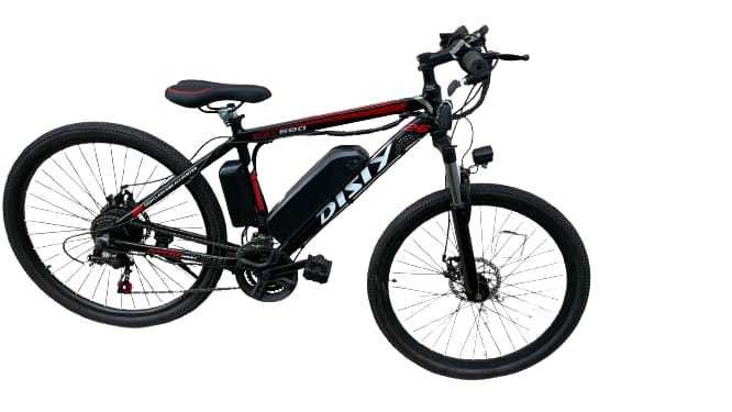 Bicicletă Electrică DISIY 26inch, Rosu 250 W, Noua