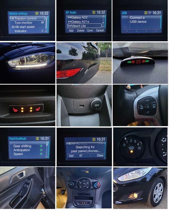 Ford Fiesta 1.3 Benzina 85 cp  2017 EURO 6 LED Senzori Germania