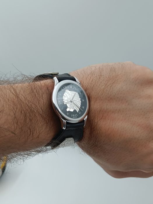 Alfex indian head / cap de indian Liberty 37mm swiss made