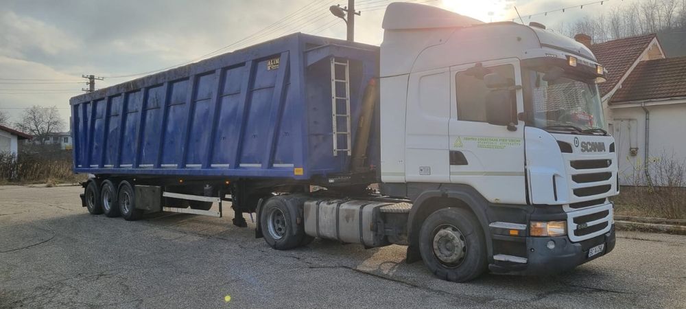 Scania + semiremorca fier 70m3