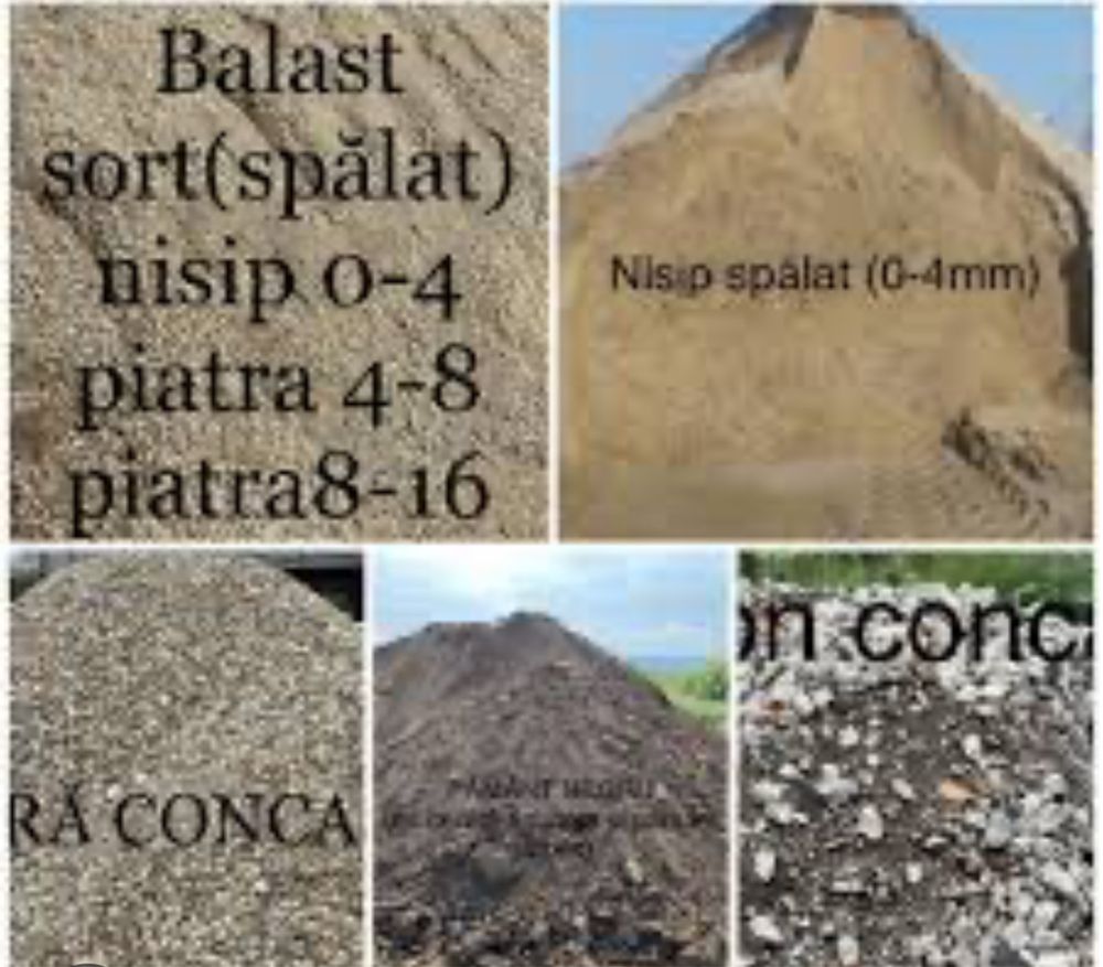 Nisip balast   Pitra concasata 8/16  16/32  la comnda