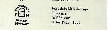 Portelan de calitate WADERSHOFT  Bavaria