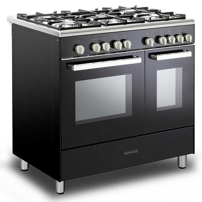 Полупрофесионална готварска печка на газ и ток - KENWOOD - 90 см.