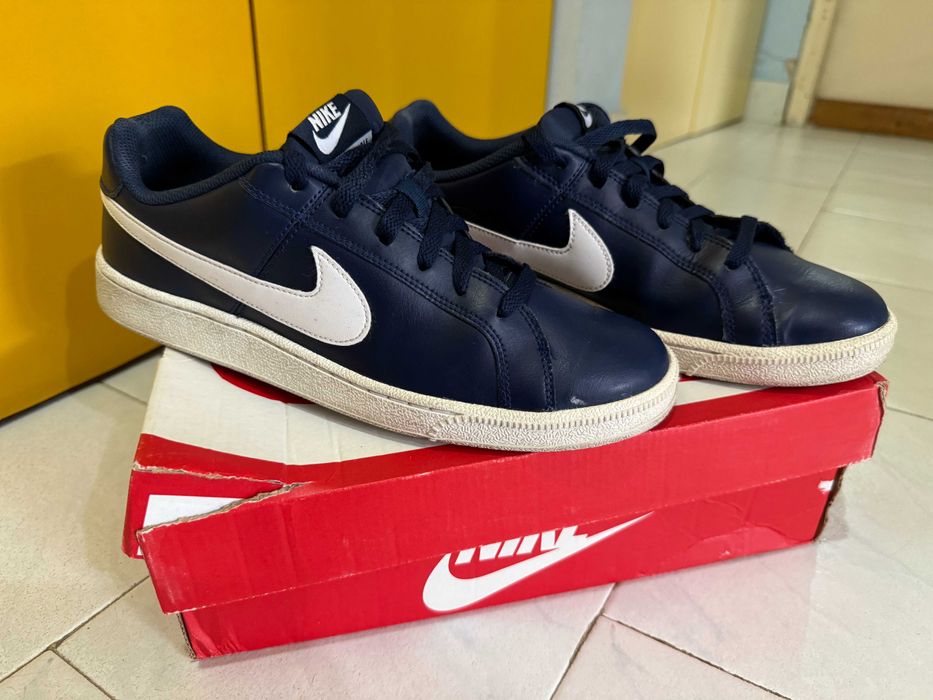 Adidasi Nike pentru barbati, din piele culoare albastru marime 43