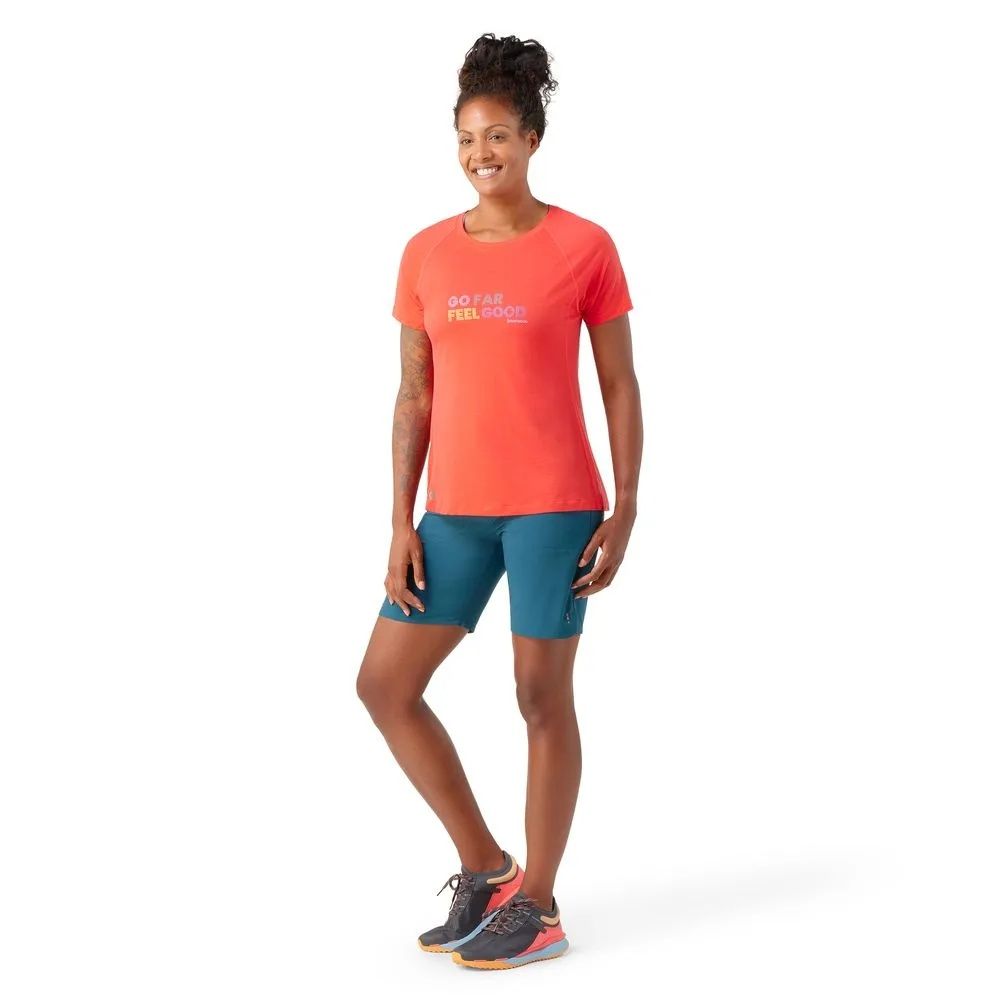 Smartwool® W Active Go Far Feel Good GR SS Tee, дамска мерино тениска