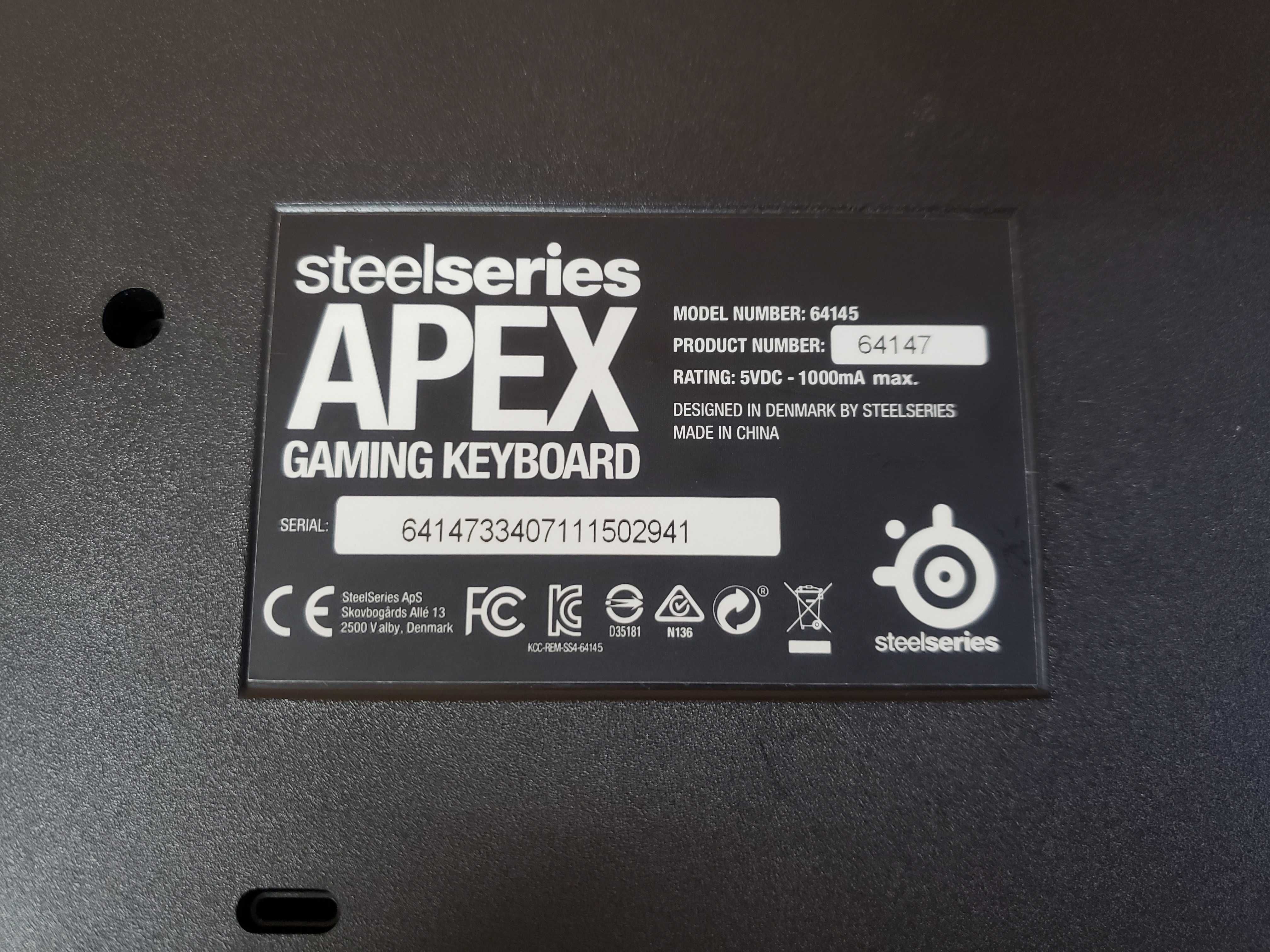 Многофункционална геймърска клавиатура SteelSeries Apex 64145