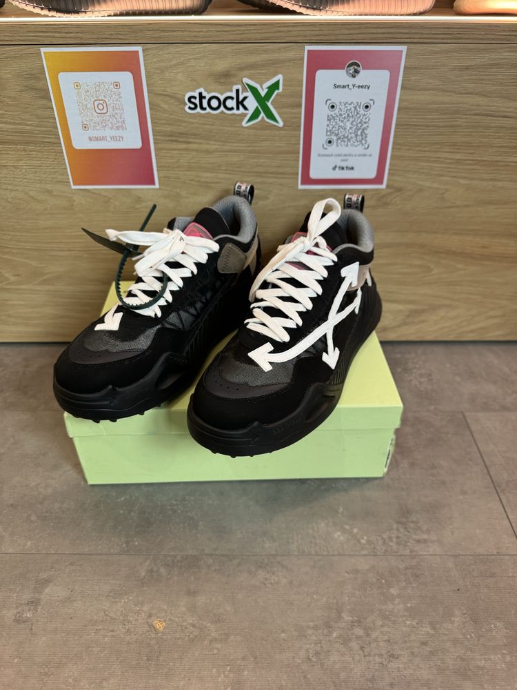 Sneakers OFF White Odsy 1000 , Black Leather Trainers,Poze reale 39-45