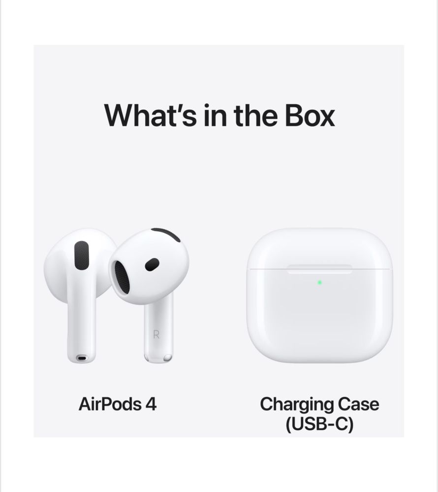 Слушалки Apple AirPods 4